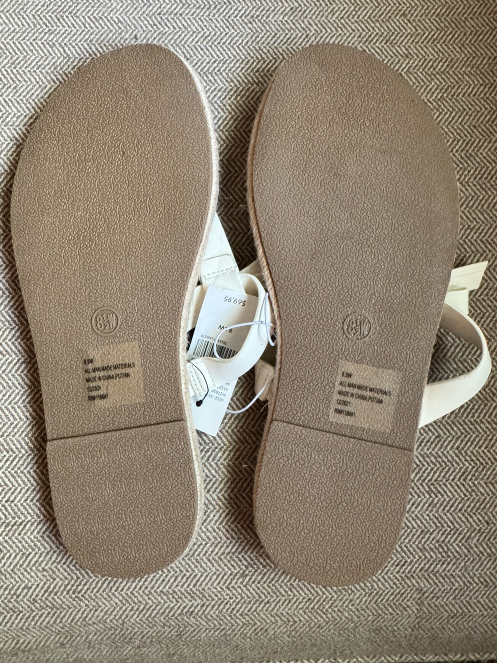 Lane Bryant Dream Cloud Bow Thong Espadrille Sandal - 8.5 Wide Width -NWTs - Picture 5 of 9